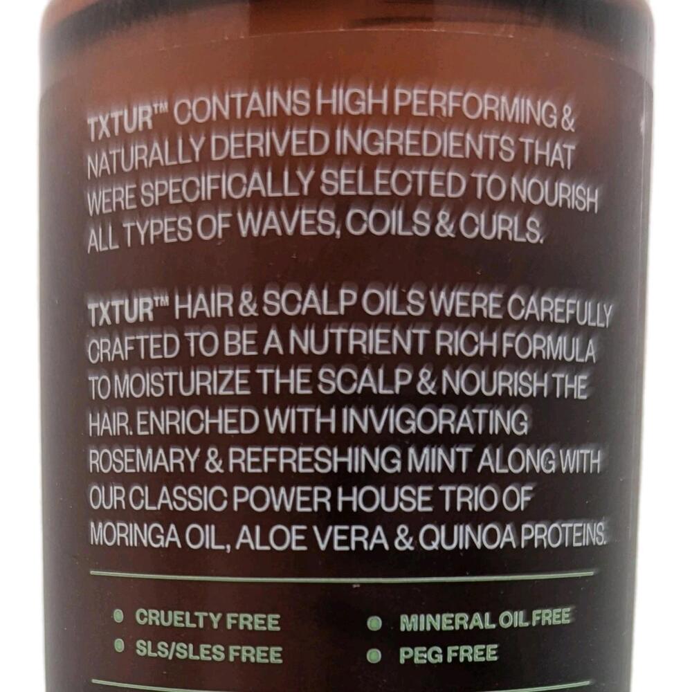 TXTUR NEW Rosemary Mint & Scalp Oil 3.88oz 2 Pack Hair Growth Care Bulk Discount - Picture 3 of 4